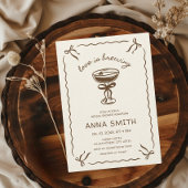 Invitation L'amour brasse du café Espresso Fête des mariées