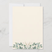 Invitation L'amour brasse du café Fête des mariées Eucalyptus (Dos)