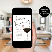 Invitation L'amour brasse Espresso Martini Fête des mariées I