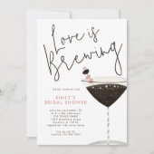 Invitation L'amour brasse Espresso Martini Fête des mariées I (Devant)