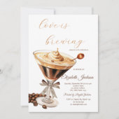 Invitation L'amour brasse Espresso Martini Parties scintillan (Devant)