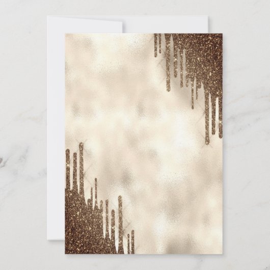 Invitation L'amour brasse Espresso Parties scintillant Drives (Dos)