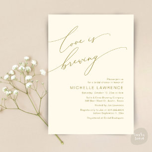 Invitation L'amour brasse, fête de la Fête des mariées