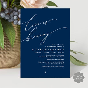 Invitation L'amour brasse, fête de la Fête des mariées