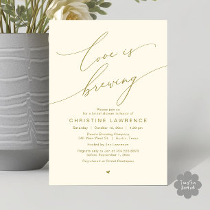 Invitation L'amour brasse, fête de la Fête des mariées