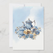 Invitation l'amour brasse fête délft bleu floral Chinoiseri (Dos)