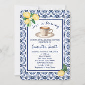 Invitation L'amour brasse Fête des mariées Café Méditerranée (Devant)