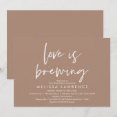 Invitation L'amour brasse, Fête des mariées de fête de la biè (Devant / Derrière)