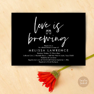 Invitation L'amour brasse, Fête des mariées de fête de la biè