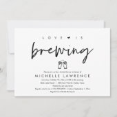 Invitation L'amour brasse, Fête des mariées Décontractée de f (Devant)