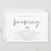 Invitation L'amour brasse, Fête des mariées Décontractée de f (Devant)