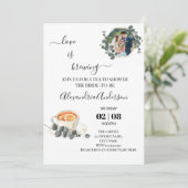 Invitation L'amour brasse Fête des mariées La verdure Eucalyp (Debout devant)