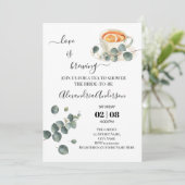 Invitation L'amour brasse Fête des mariées La verdure Eucalyp (Debout devant)