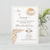 Invitation L'amour brasse Fête des mariées Pampa Grass (Debout devant)