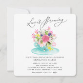 Invitation L'amour brasse Floral Bridal Tea Shower Invitatiat (Devant)