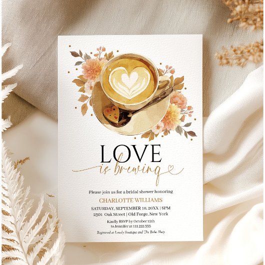 Invitation L'amour brasse la Fête des mariées