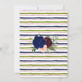 Invitation L'amour brasse la Fête des mariées bleue Café Part (Dos)