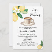 Invitation L'amour brasse la Fête des mariées Café Citrons (Devant)