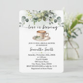 Invitation L'amour brasse la Fête des mariées Café Eucalyptus (Debout devant)