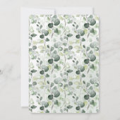 Invitation L'amour brasse la Fête des mariées Café Eucalyptus (Dos)