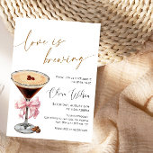 Invitation L'amour brasse la Fête des mariées -Café & Love Pa