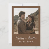 Invitation L'amour brasse la Fête des mariées de café (Dos)