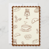 Invitation L'amour brasse la Fête des mariées de café (Dos)