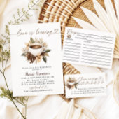 Invitation L'amour brasse la Fête des mariées de café