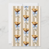 Invitation L'amour brasse la Fête des mariées de café Bleu Bo (Dos)