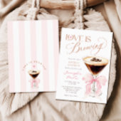 Invitation L'amour brasse la Fête des mariées de coquette