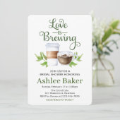 Invitation L'amour brasse la Fête des mariées de la coupe du (Debout devant)