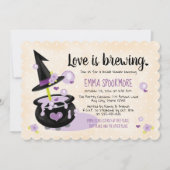 Invitation L'amour brasse la Fête des mariées de sorcière Hal (Devant)