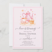 Invitation L'amour brasse la Fête des mariées de thé (Devant)