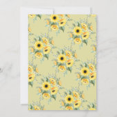 Invitation L'amour brasse la Fête des mariées de thé Fleurs d (Dos)