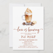 Invitation L'amour brasse la Fête des mariées des haricots de (Devant)