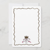 Invitation L'amour brasse la Fête des mariées Espresso Martin (Dos)