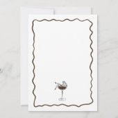 Invitation L'amour brasse la Fête des mariées Espresso Martin (Dos)