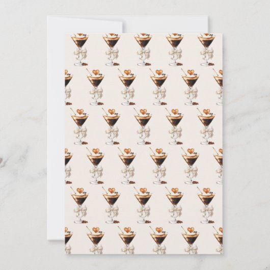 Invitation L'amour brasse la Fête des mariées Espresso Martin (Dos)