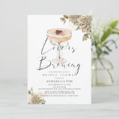 Invitation L'amour brasse la Fête des mariées Espresso Martin (Debout devant)