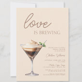 Invitation L'amour brasse la Fête des mariées Espresso Martin