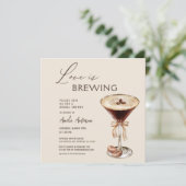 Invitation L'amour brasse la Fête des mariées Espresso Martin (Debout devant)