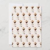 Invitation L'amour brasse la Fête des mariées Espresso Martin (Dos)