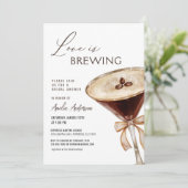 Invitation L'amour brasse la Fête des mariées Espresso Martin (Debout devant)