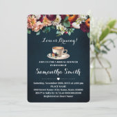 Invitation L'amour brasse la Fête des mariées Fleurs de café (Debout devant)