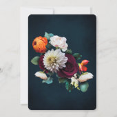 Invitation L'amour brasse la Fête des mariées Fleurs de café (Dos)