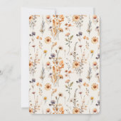 Invitation L'amour brasse la Fête des mariées Fleurs sauvages (Dos)