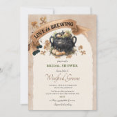 Invitation L'amour brasse la Fête des mariées Halloween (Devant)