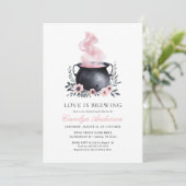 Invitation L'amour brasse la Fête des mariées Halloween (Debout devant)