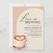 Invitation L'amour brasse la Fête des mariées moderne Arch Ca (Devant)