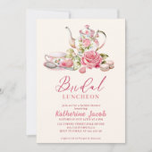 Invitation L'amour brasse la Fête des mariées rose de la nupt (Devant)